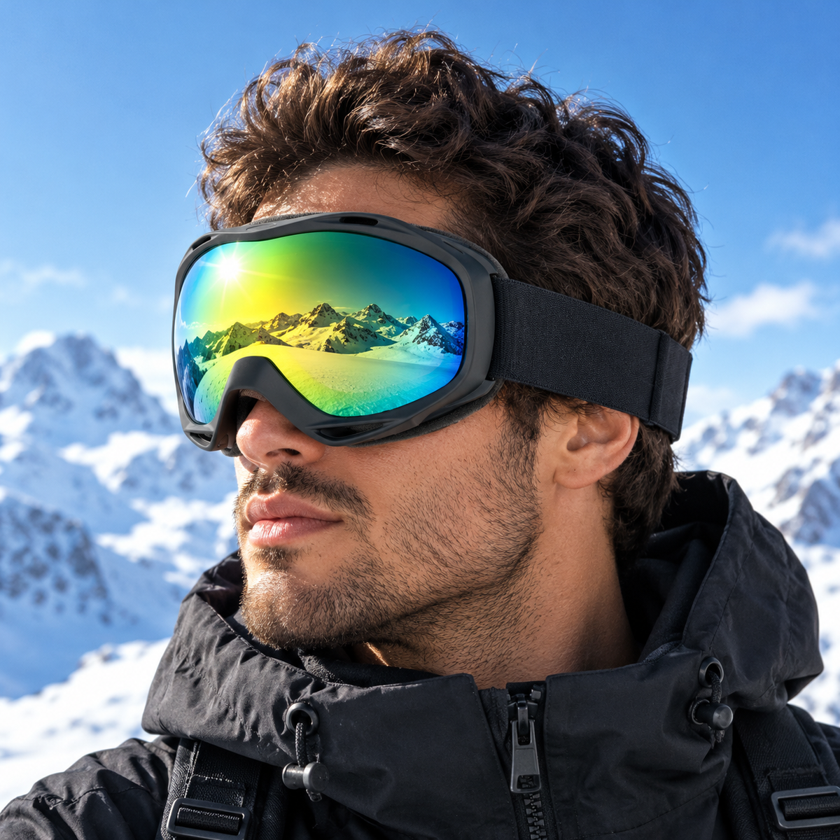 Ski Goggles Multicolor Mirror