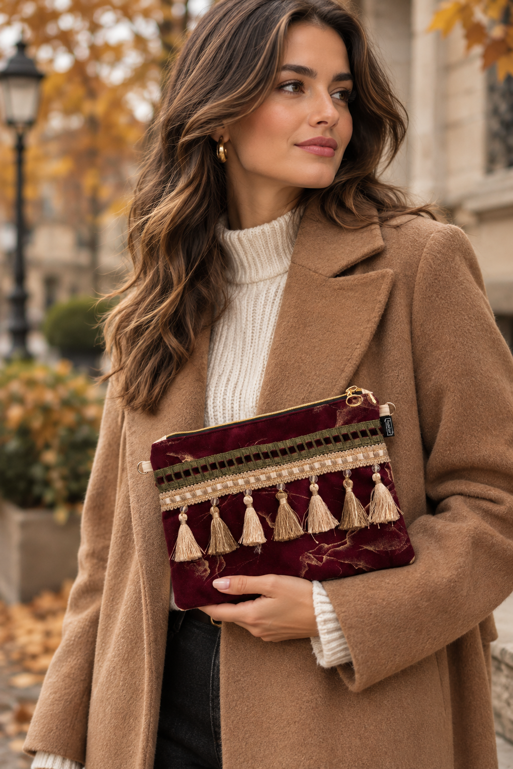 Handbag Burgundy/Gold