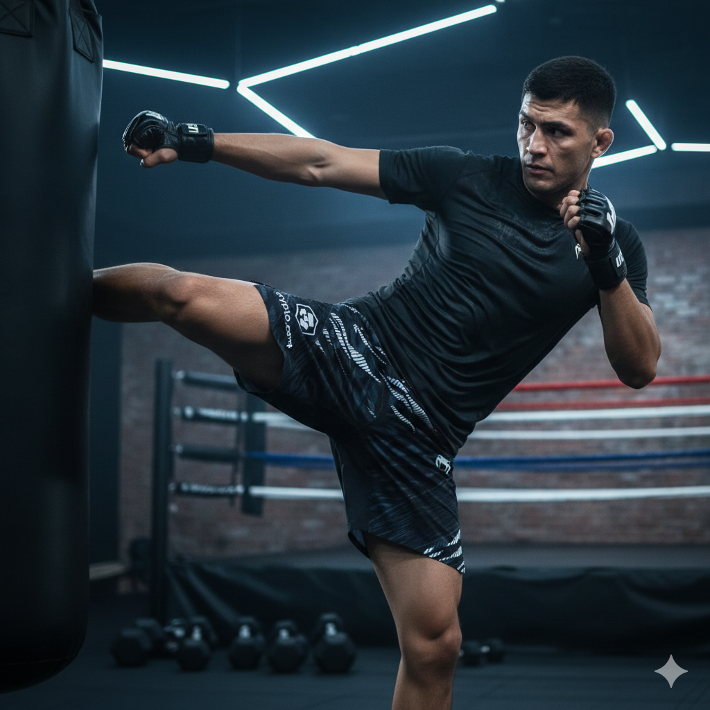 UFC Boxing Shorts Black/Grey