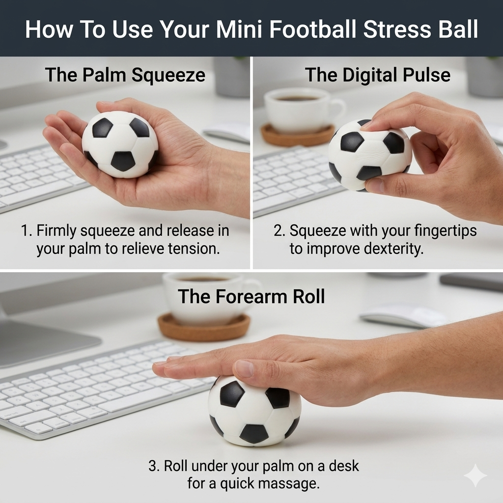 Anti Stress Squeeze Ball White