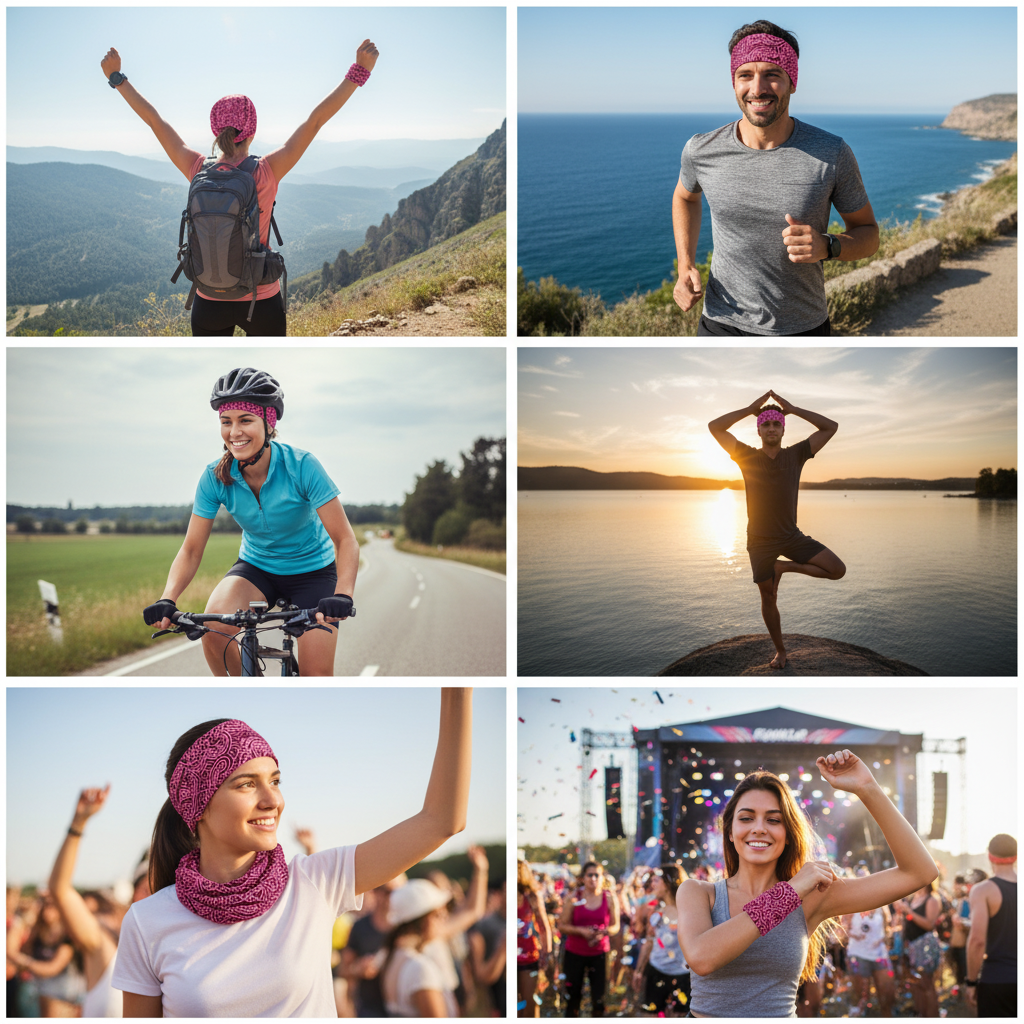 Functional Headgear - Lycra Afro Pink