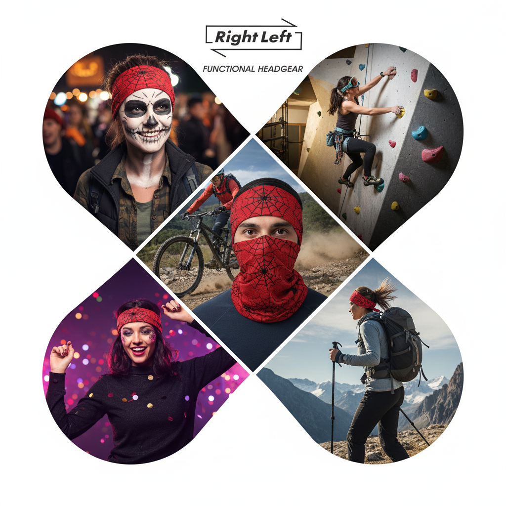 Functional Headgear - Lycra Spider Red