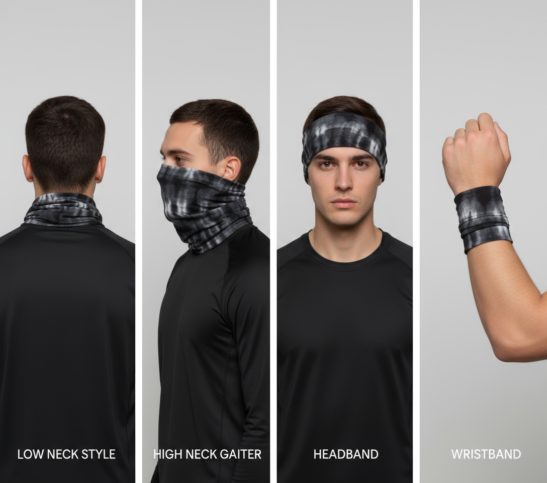 Functional Headgear - Coton Lycra Tie Die