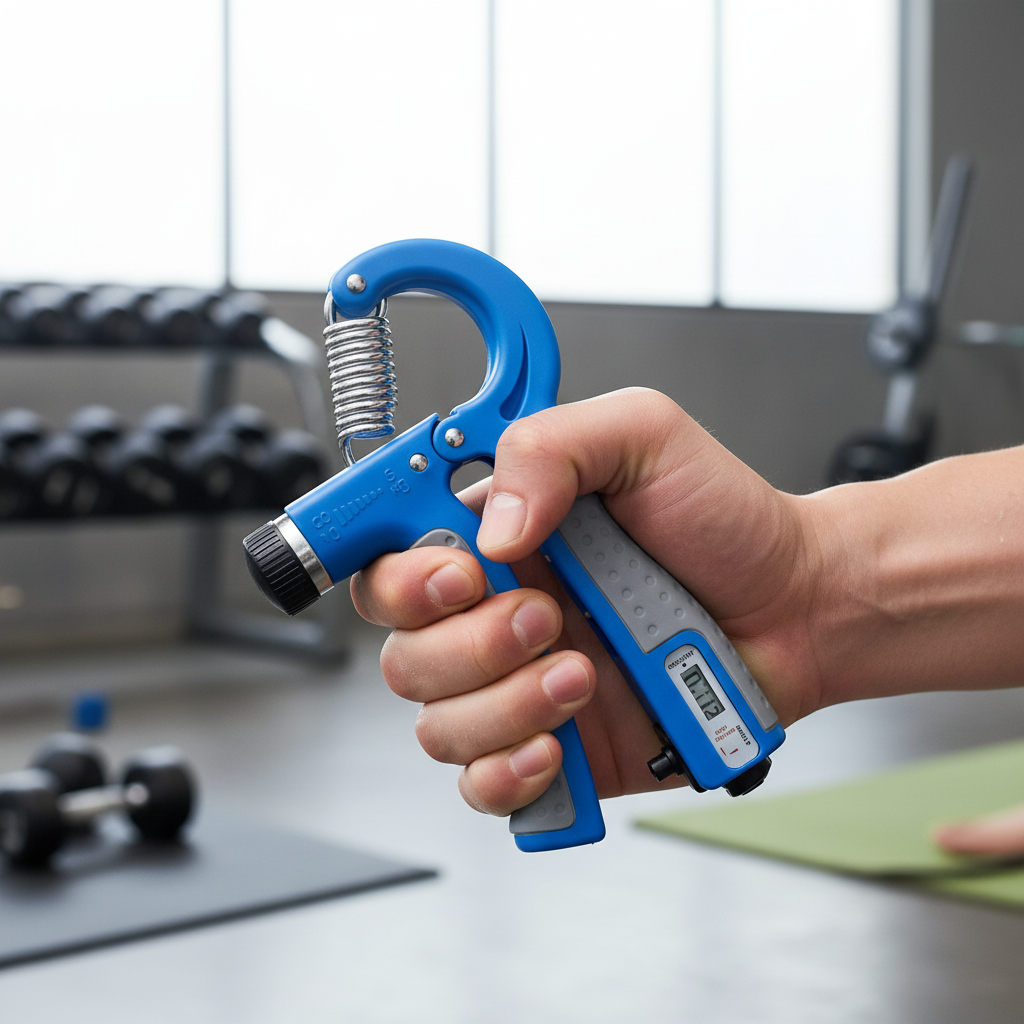 Blue Hand Grip Strengthener Lifestyle