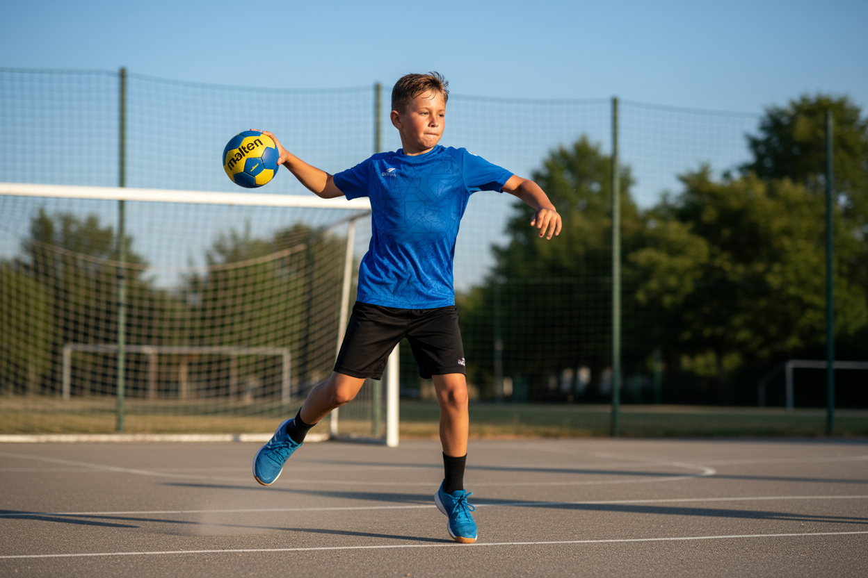 Boy Playing Handball