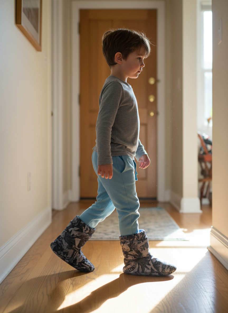 Fluffy Spiderman Slippers Black/Grey