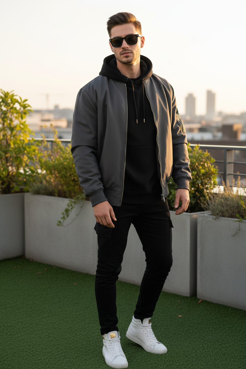 Boy Wearing Black Sunglasses