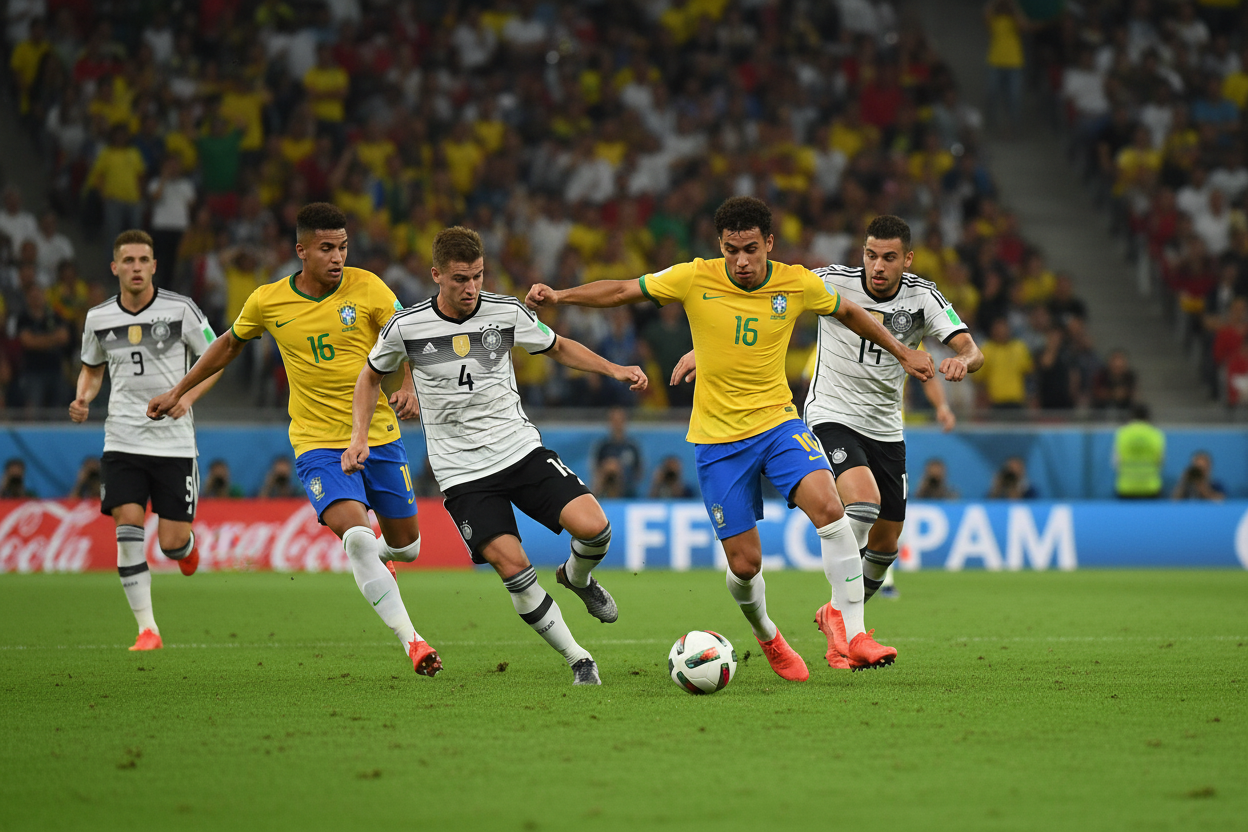 Brazil vs Germany football match