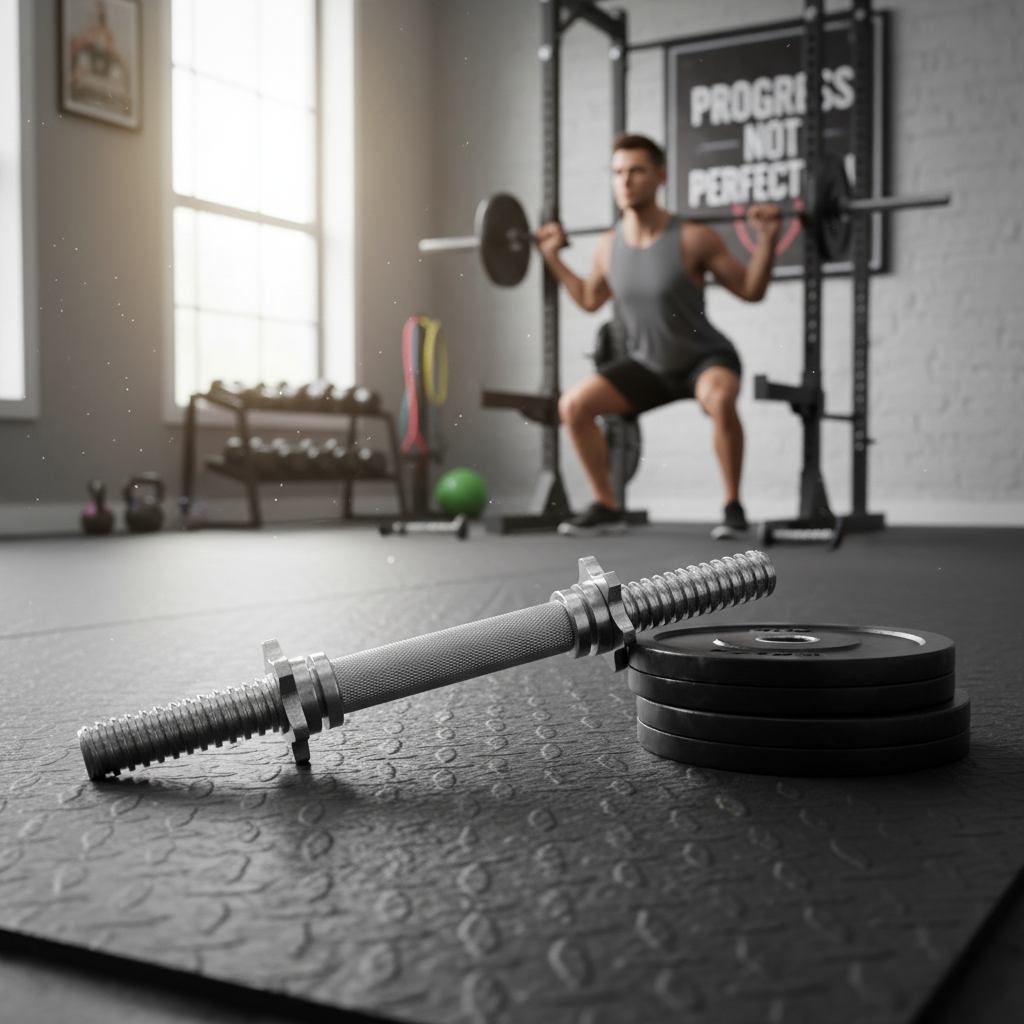 Dumbbell bar lifestyle photo