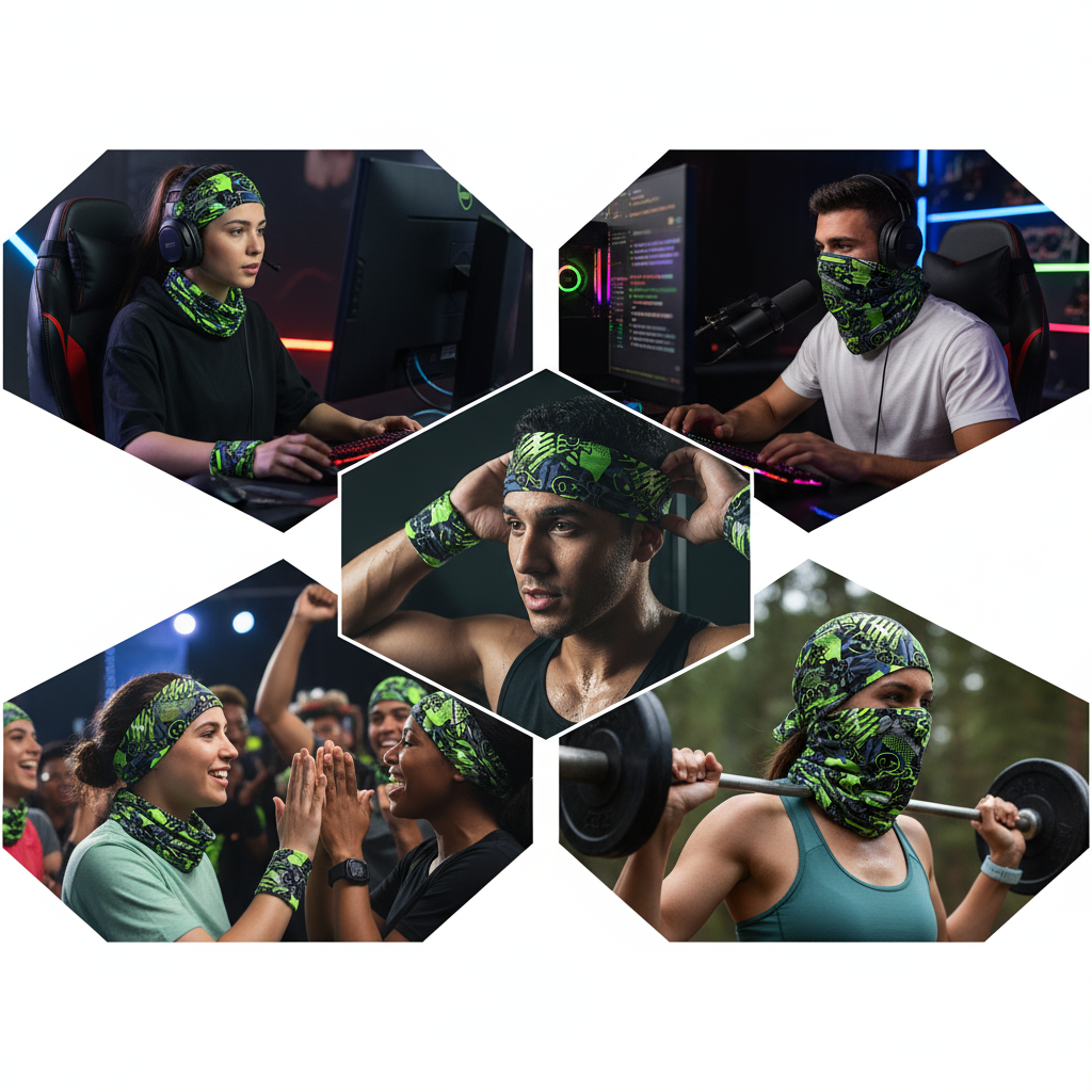 Functional Headgear - Lycra Skull Green