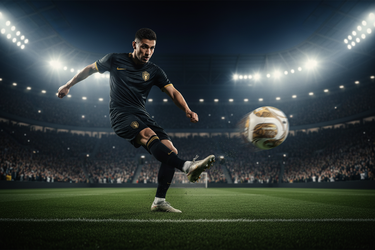 Gold Trionda FIFA Quality Pro Ball Lifestyle Action Shot