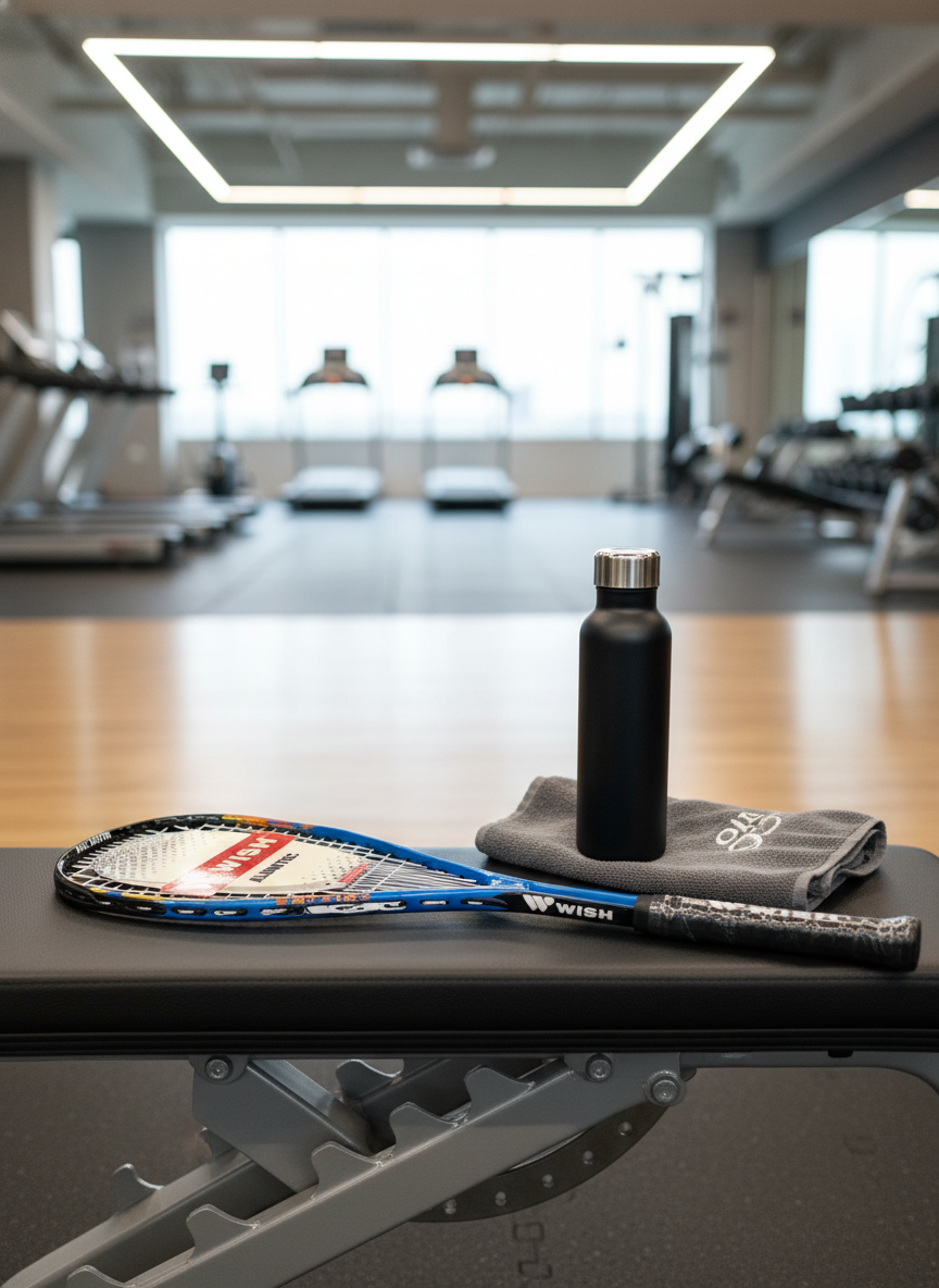 Gym bench lifestyle shot