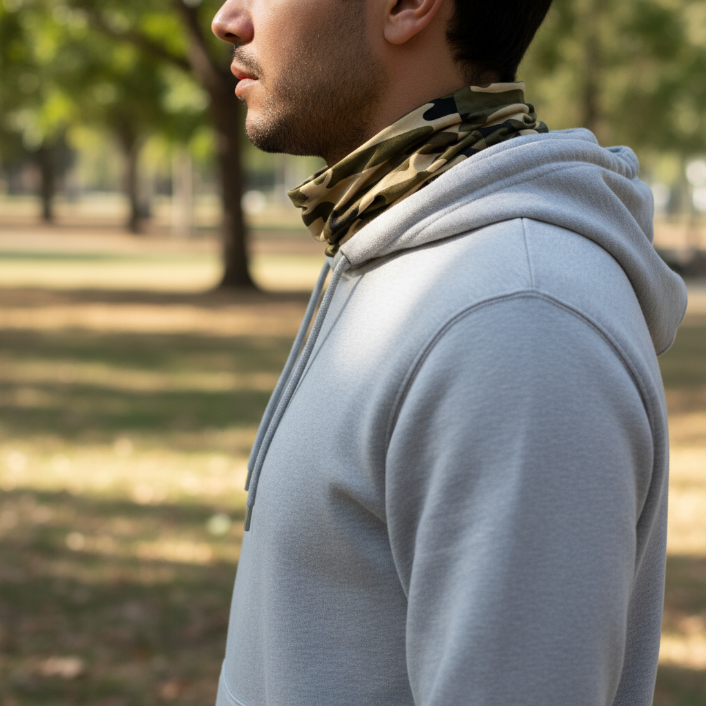 Functional Headgear - Coton Lycra Beige Army