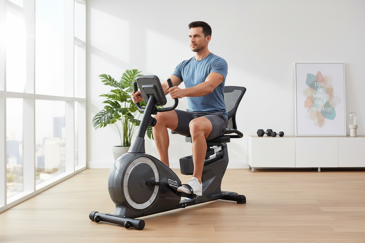 Home workout lifestyle photo