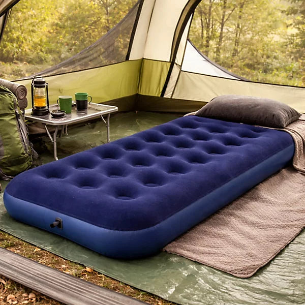 Flocked Air Bed Single #24157