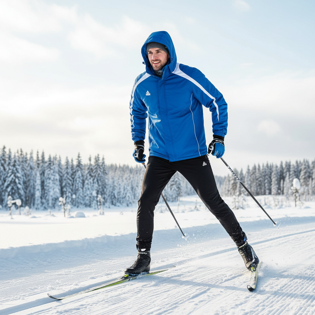 Peak Padding Jacket Royal/White