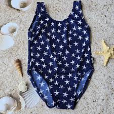 Swimsuit (Maillot) One-Piece Stars Navy