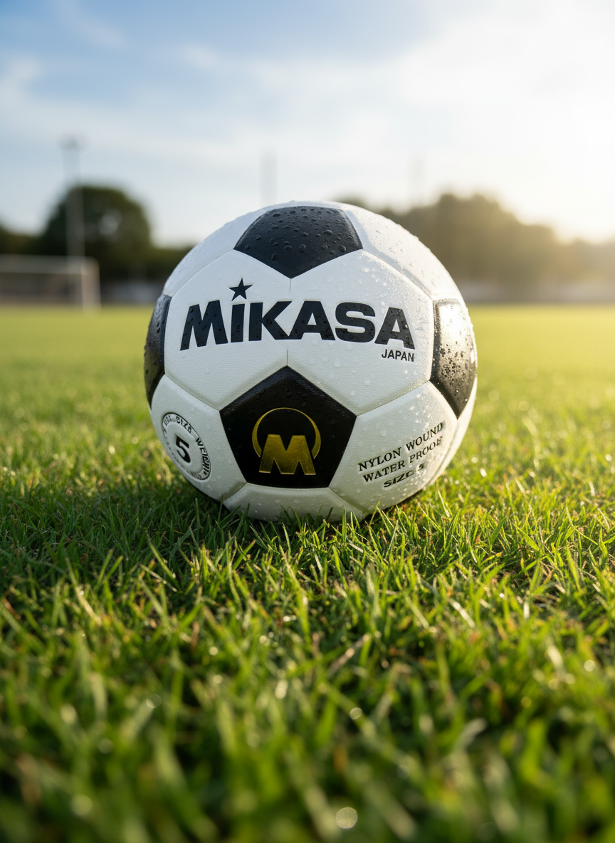 Mikasa Football size 5 Black/White