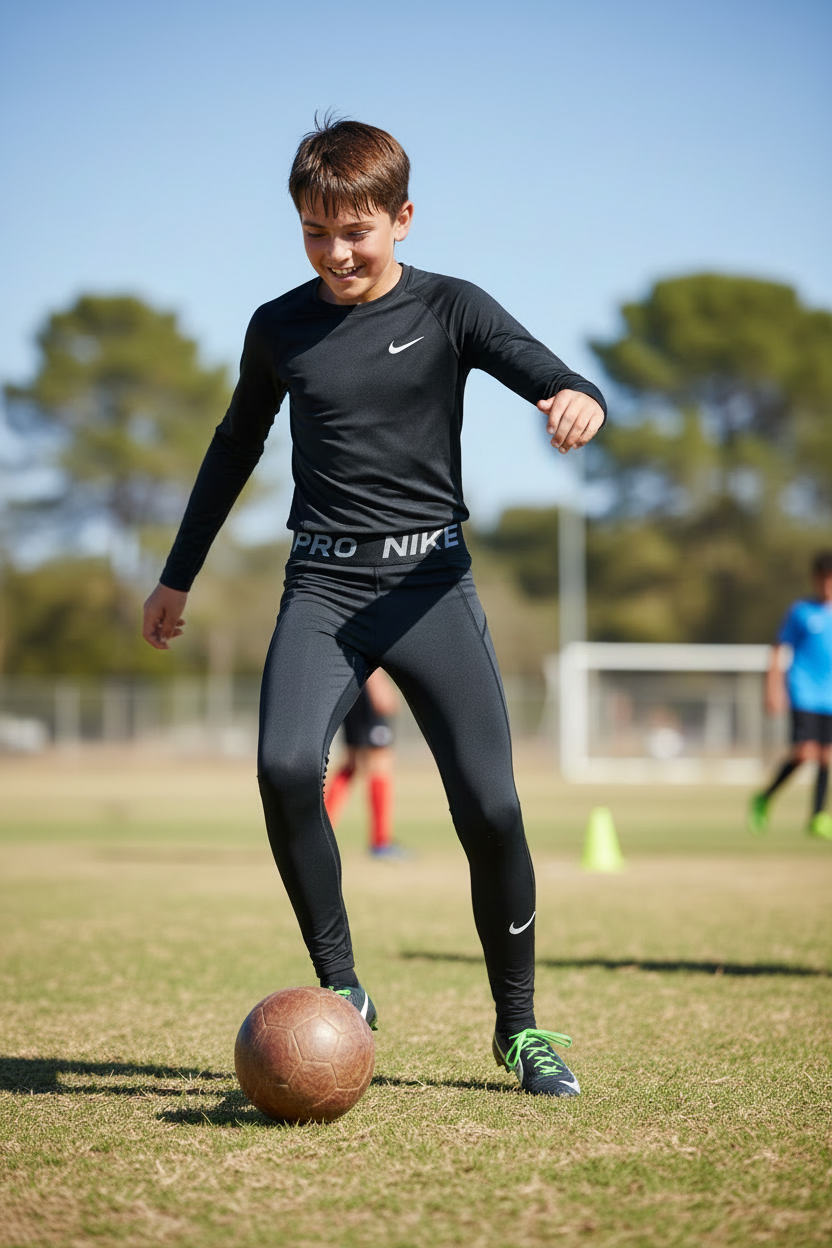 Nike Pro Training Set – Kid with Sport Shoes
