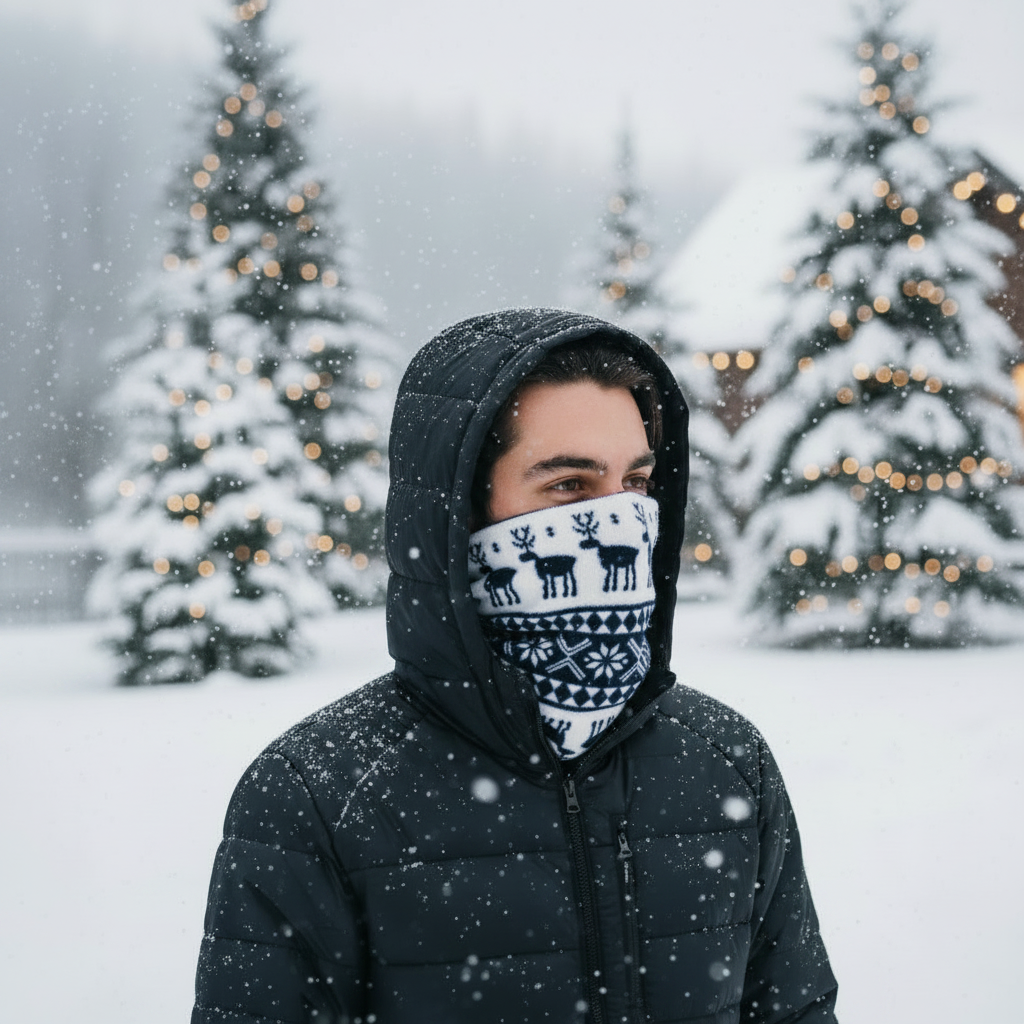 Outdoor winter action shot