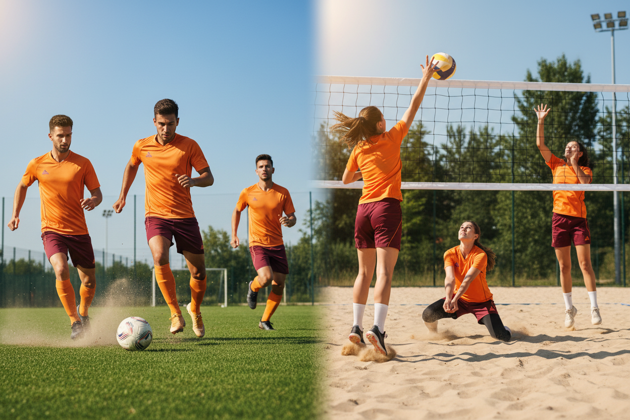 Peak Orange & Maroon Uniform – Team Lifestyle Football & Volleyball