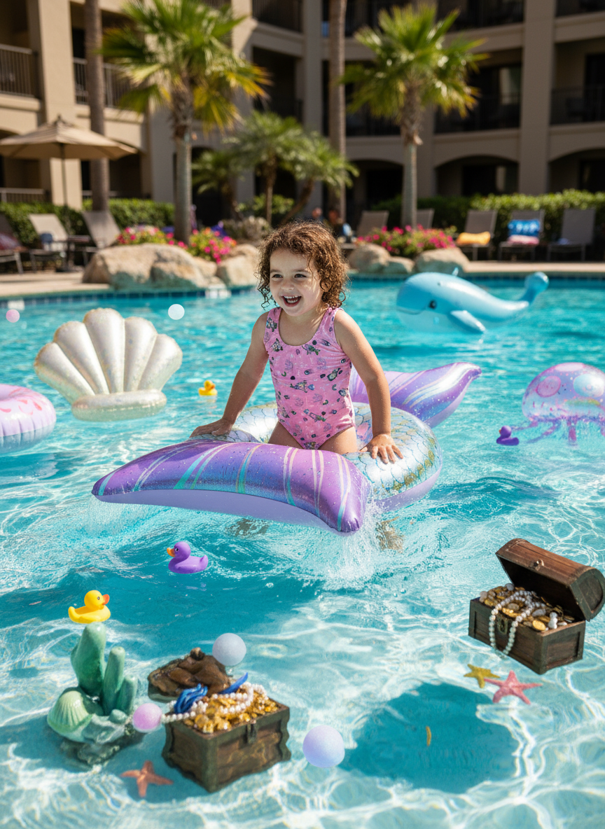 Swimsuit (Maillot) One-Piece - Mermaid Pink