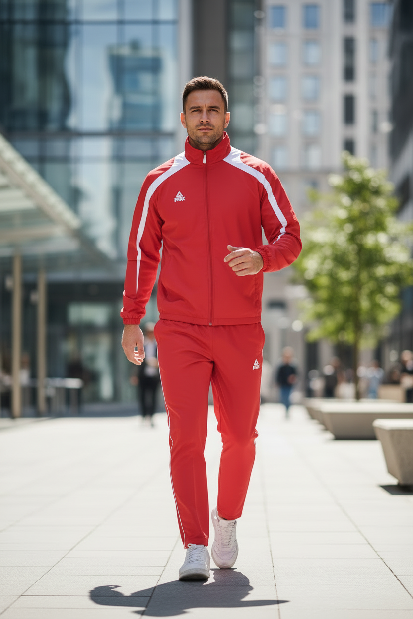 Red Peak Tracksuit Lifestyle Photo