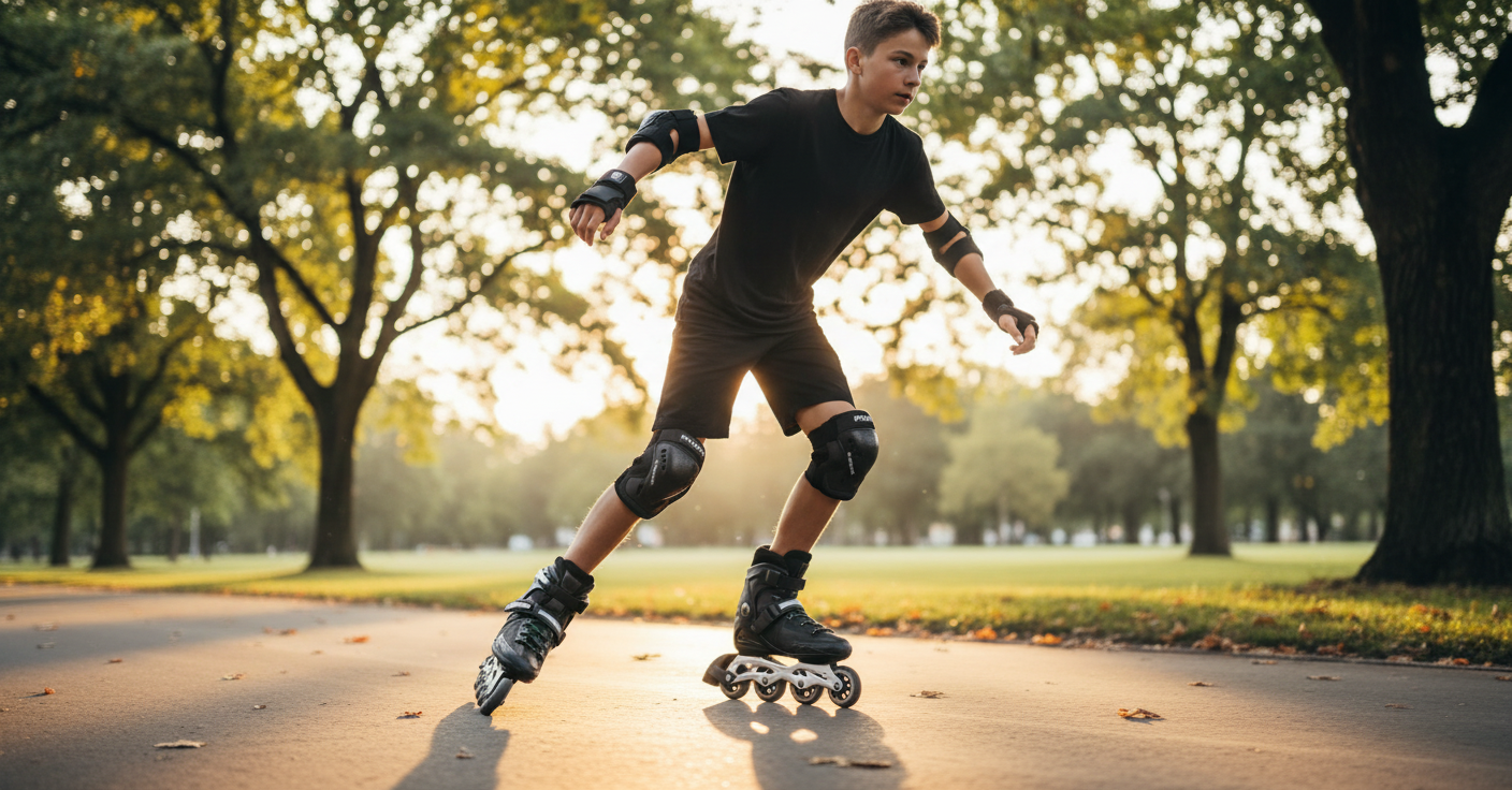 Skating in park