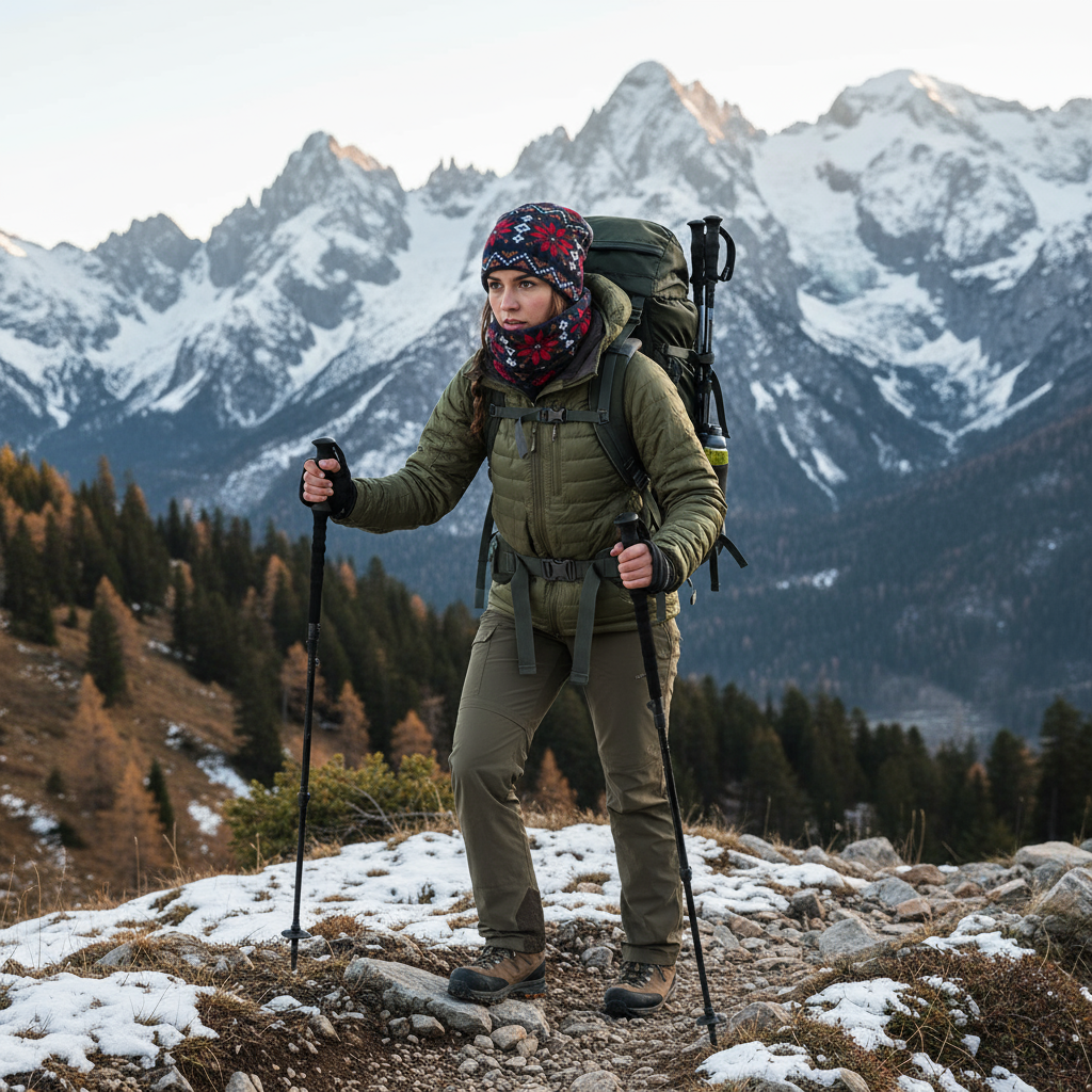 Functional Headgear - Fleece Flak Snow Multicolor