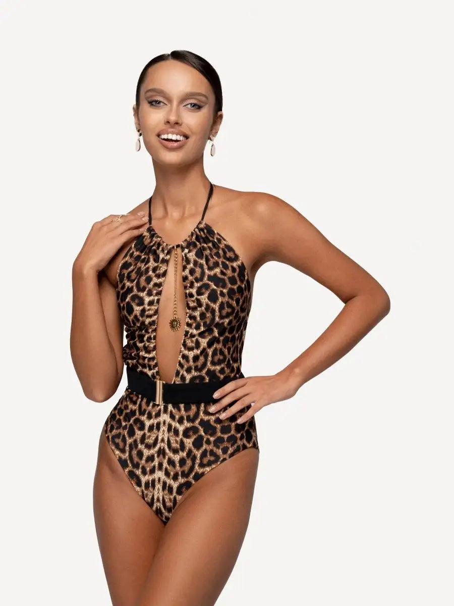 Swimsuit (Maillot) One Piece Leopard Print