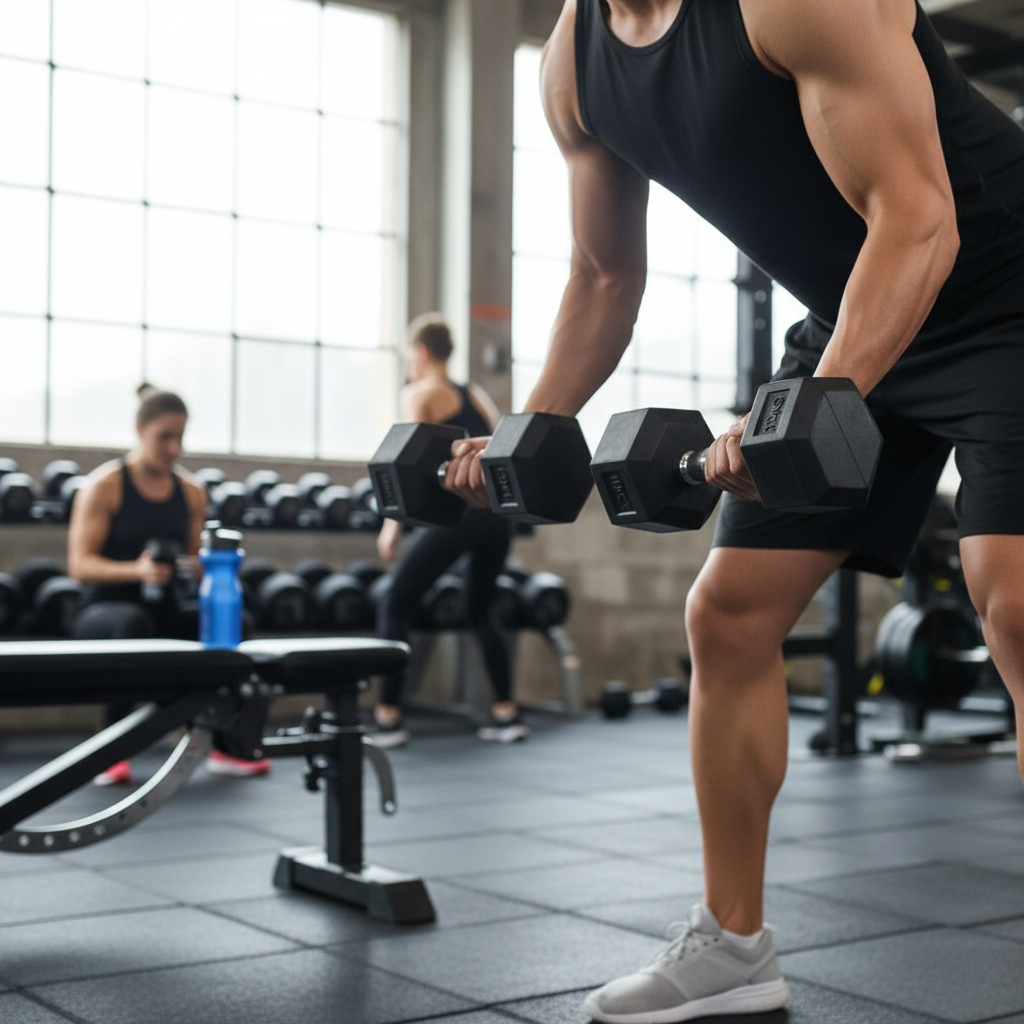 10KG Hex Dumbbells Lifestyle