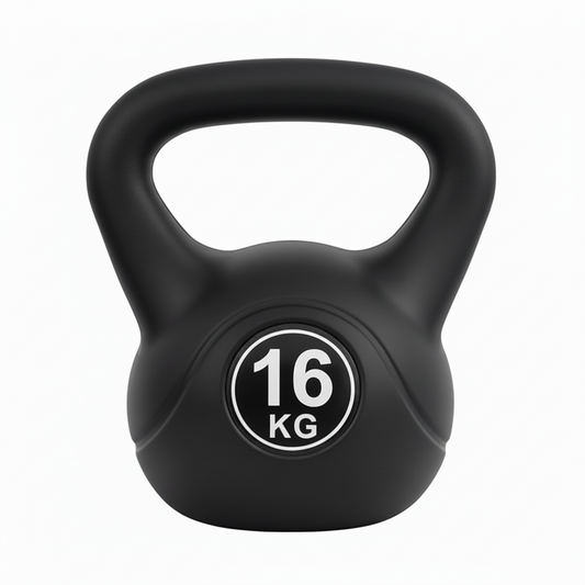 16kg black kettlebell