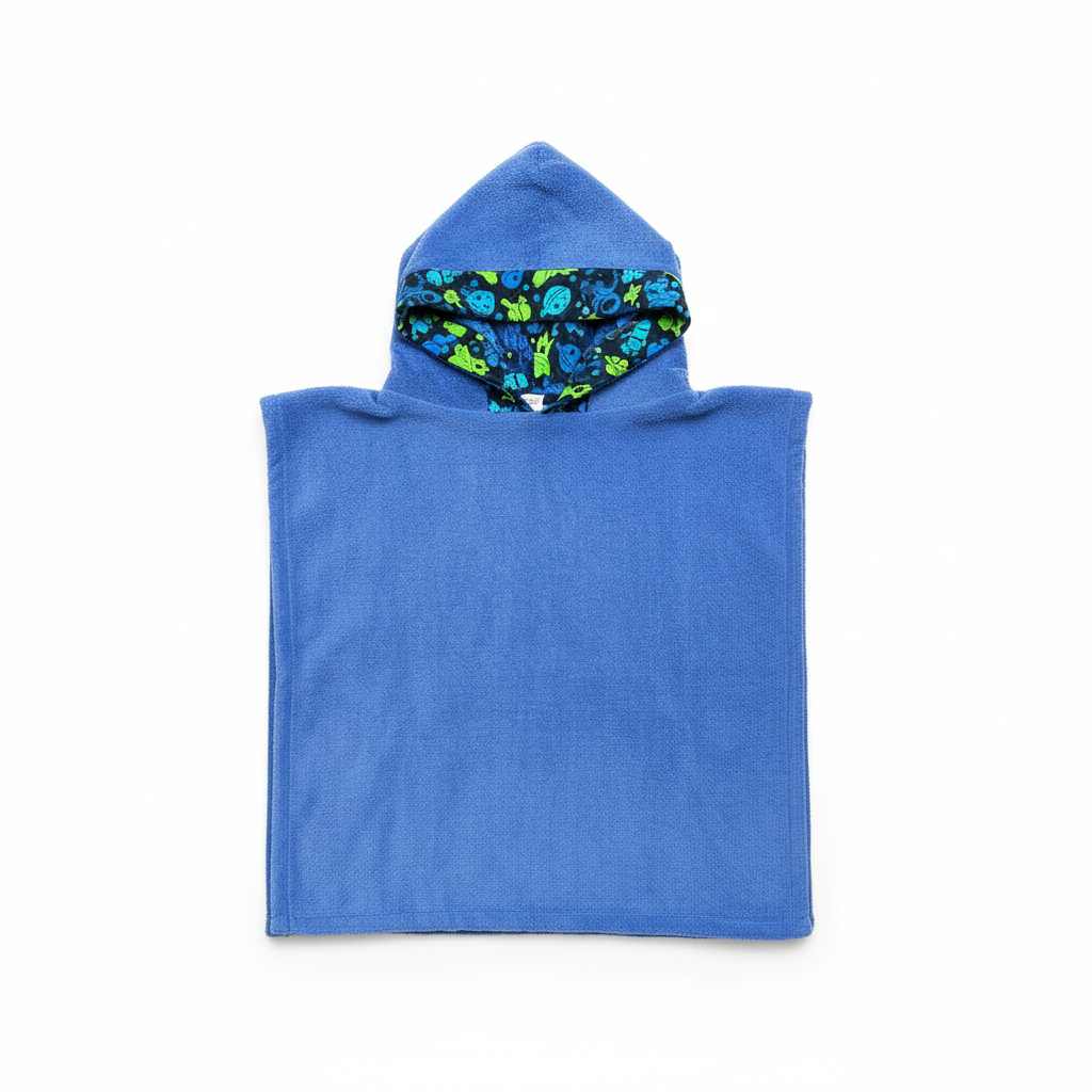 Poncho Towel Blue/Space Blue