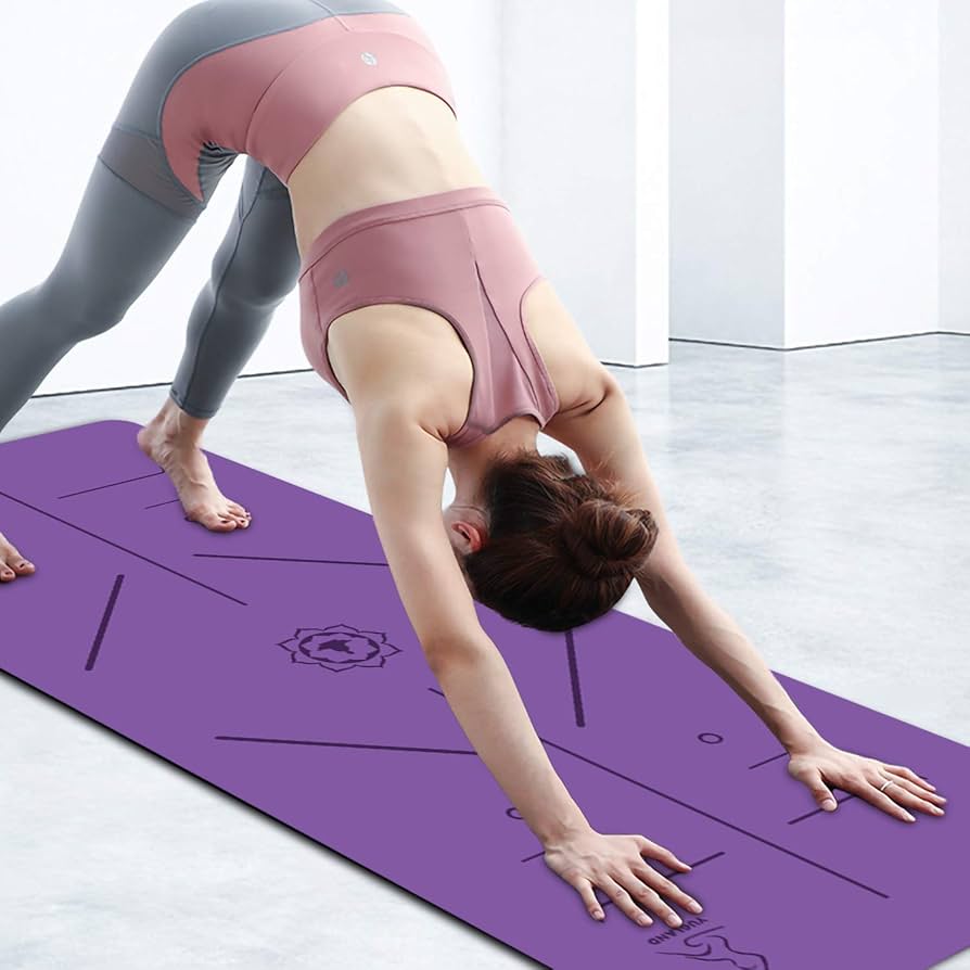 Yoga Mat Bodyfit 8 mm Purple