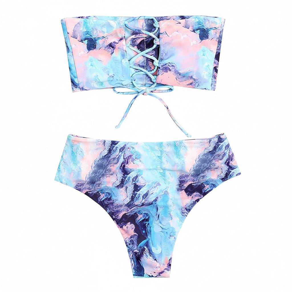 Swimsuit (Maillot) Two-Pieces Turquoise/Blue