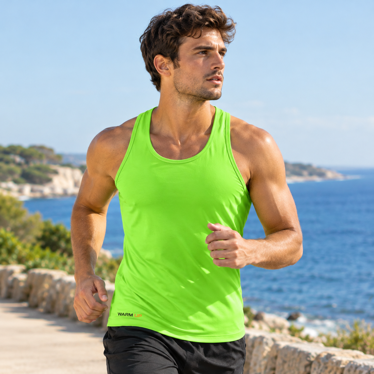 I-Shirt Tank Top Neon Green #TW55754-C