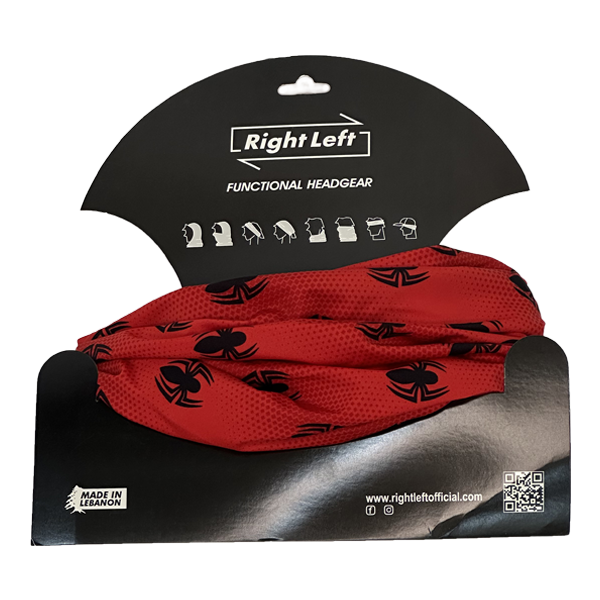 Functional Headgear - Lycra Spider Red