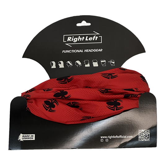 Functional Headgear - Lycra Spider Red