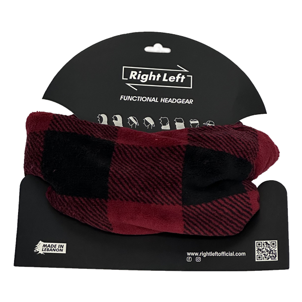 Functional Headgear - Furr Carreau Red & Black