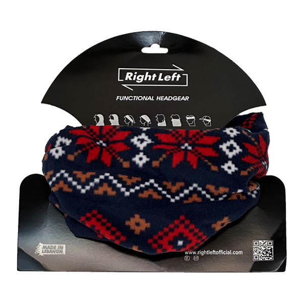 Functional Headgear - Fleece Flak Snow Multicolor