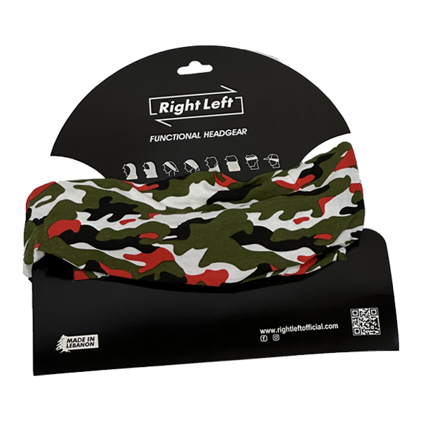 Functional Headgear - Coton Lycra Army Red