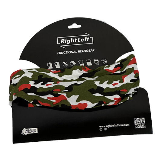 Functional Headgear - Coton Lycra Army Red