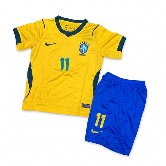 Football Uniform Brazil Kids Yellow/Blue