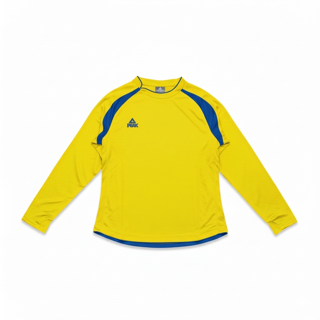 Peak T-Shirt L/S Yellow/Royal Blue TS42