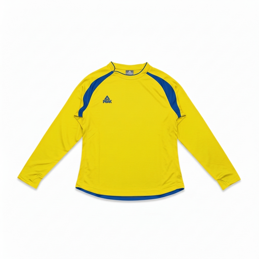 Peak T-Shirt L/S Yellow/Royal Blue TS42