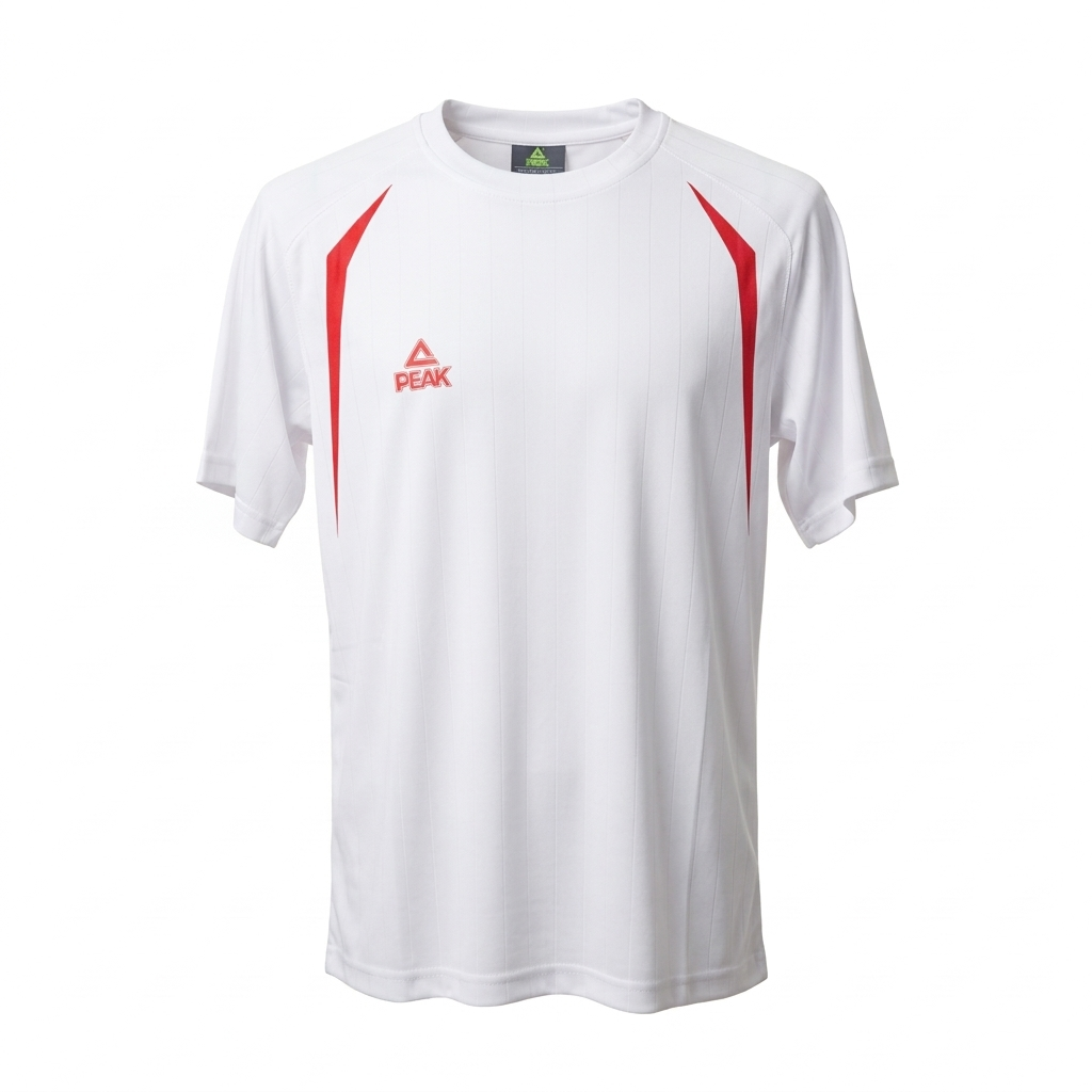 Peak T-Shirt White/Red TS37