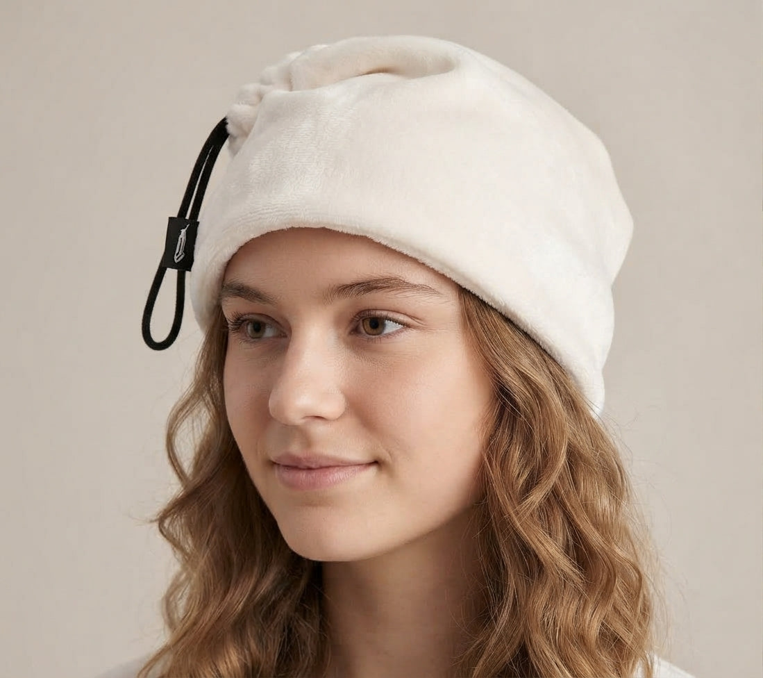 Headgear Adjustable Double-Layer Cotton White