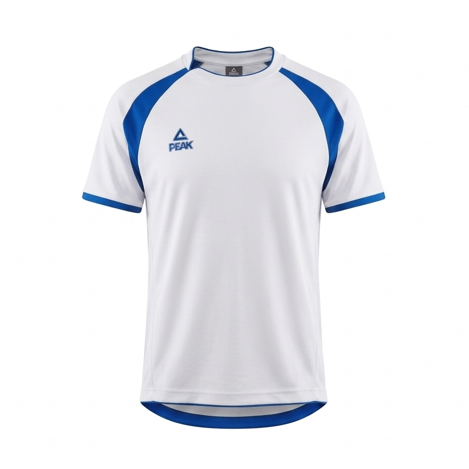 Peak T-Shirt White/Blue Royal TS31