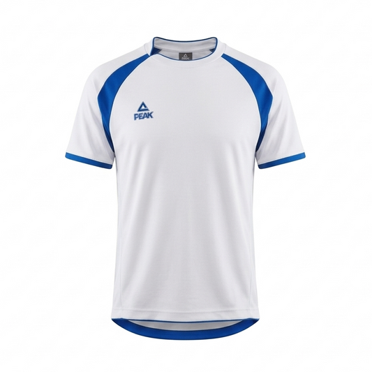 Peak T-Shirt White/Blue Royal TS31