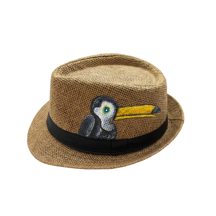 Summer Hat Hand-Painted